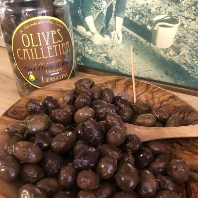 BLACK OLIVES CAILLETIER with herbs 230g