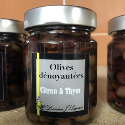 OLIVES Dénoyautées Thym et Citron